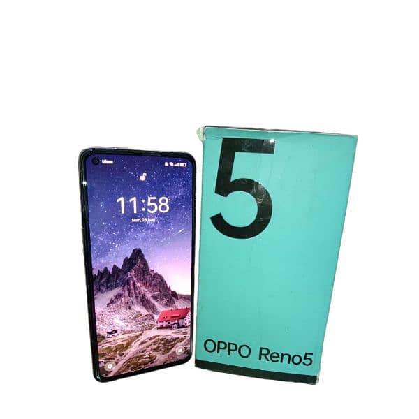 Mobile OPPO Reno 5 (8GB,128GB) (100%condition) 1