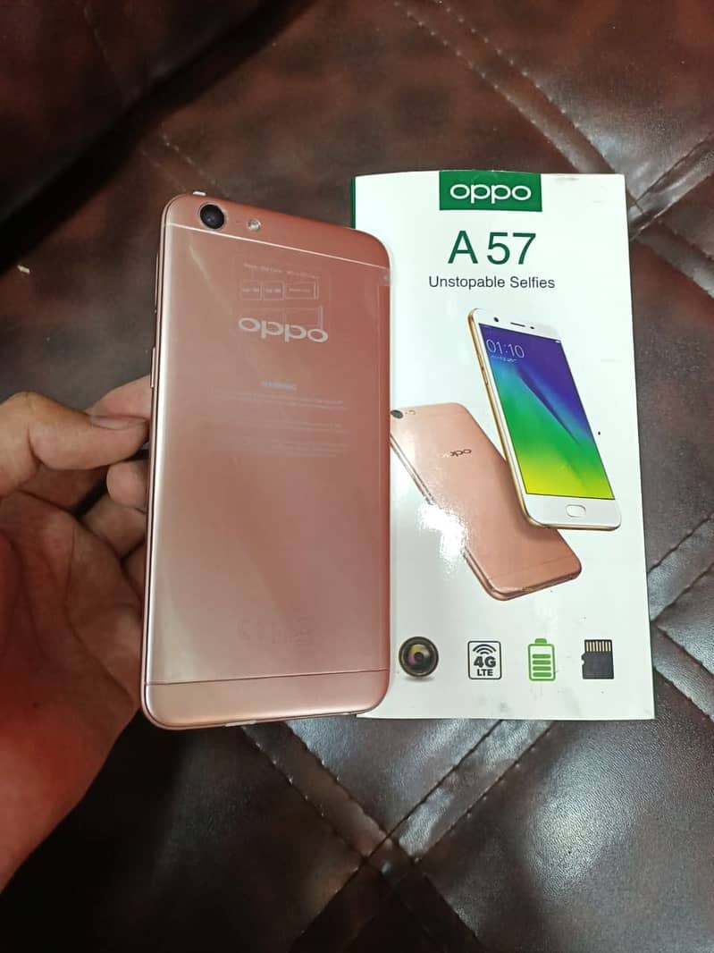 Oppo A57 PTA  with Box & Charger 0