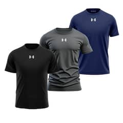 3 pcs Men's Dri Fit Printed T shirt