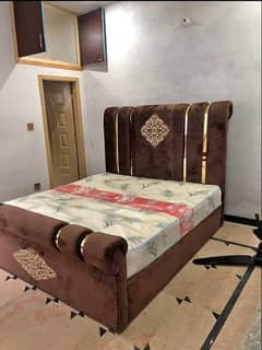 Double bed/Poshish bed/Cushion bed/Bed sale in Rawalpindi