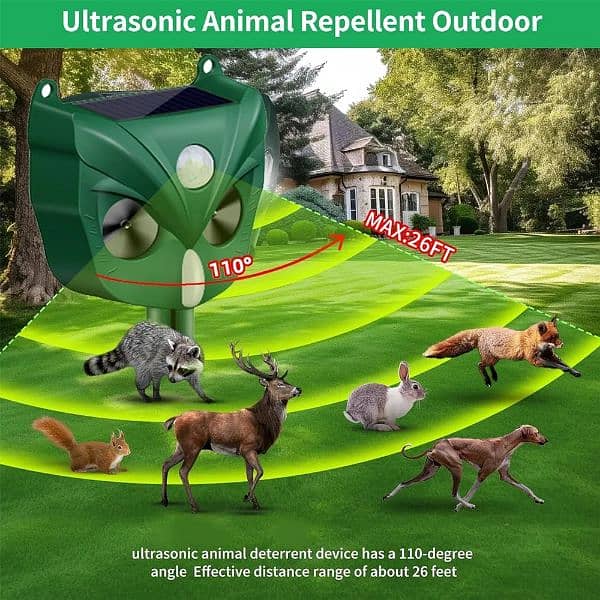 Amazon Branded Solar birds Ultrasonic Animal Repeller Pest control 1