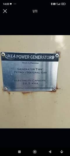 22.5 KVA Toyota Engine a running condition