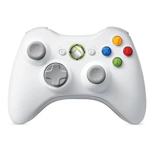 Xbox 360 Special Edition White Wireless Controller With Dongle 0