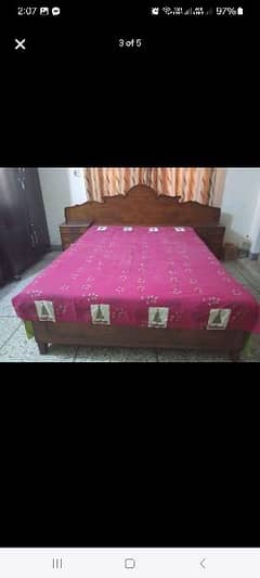 Queen size bed with dressing for sale