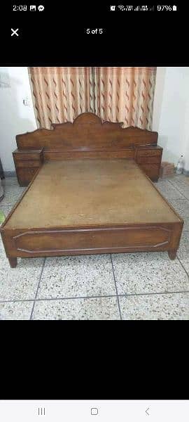 Queen size bed with dressing for sale 1