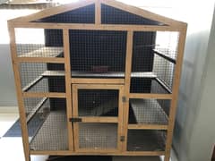 Wooden cage for hens / birds / cats