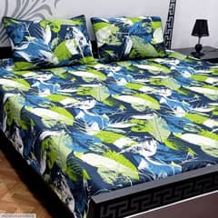 3 Pcs Crystal Cotton Printed Double Bedsheet 0