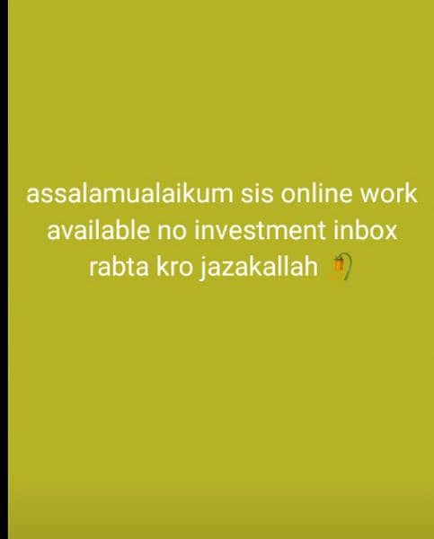 I am online work techar 0