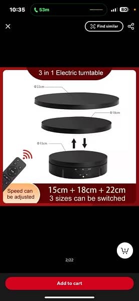 Photography Turntable Electric Rotating Display Stand 360 1