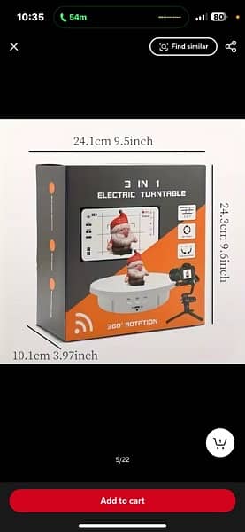 Photography Turntable Electric Rotating Display Stand 360 4