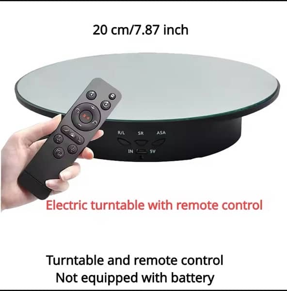 Photography Turntable Electric Rotating Display Stand 360 6