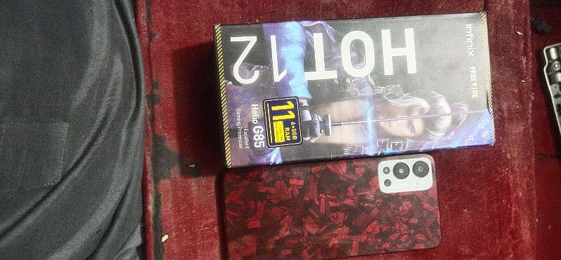 Infinix hot 12 6 128 with complete box 9 by 10 condition 2