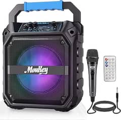 Moukey Bluetooth Karaoke Speaker - 6.5 in, Portable Karaoke Machine