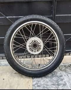 honda 125 complete tyre. rim. hub. tyre