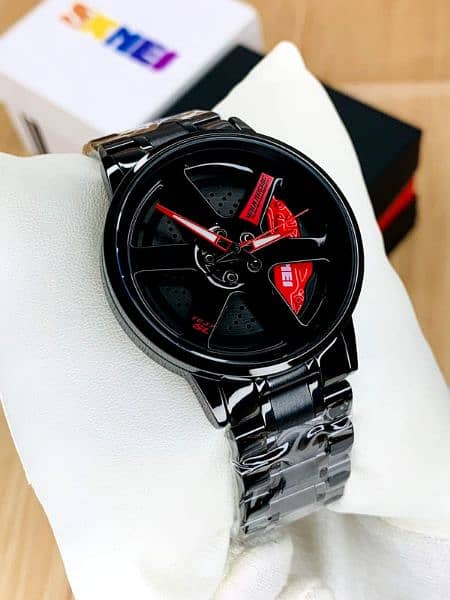 "360° Rotating Spinning Wheel Watch: The Perfect Blend of Style and Mo 0