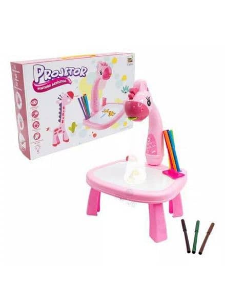 Kid's LED projector Art Drawing table 0