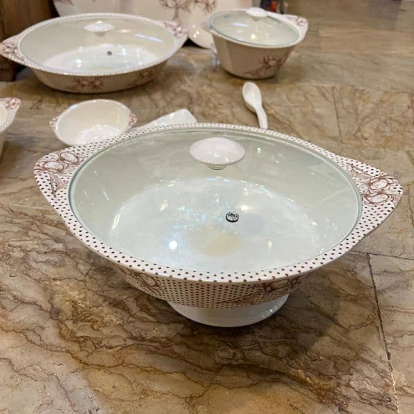 72pes dinner set double glaze 17