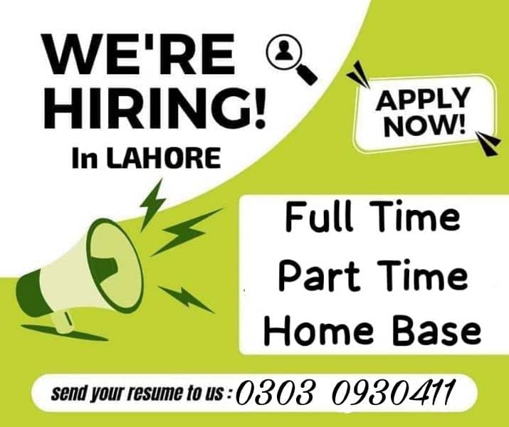 Part time / full time job / home base job available for students 0