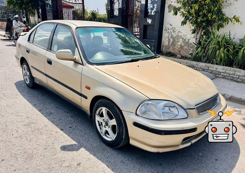 Honda Civic 1997 Manual Transmission (Family maintained car) AC, Alloy 5