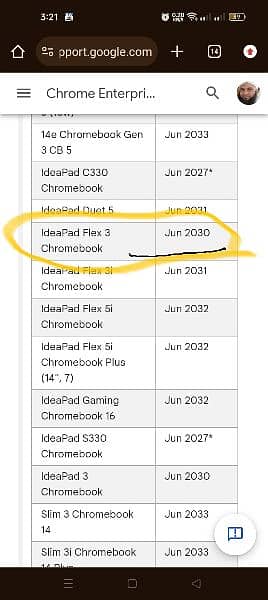 Chromebook 4 Beaconhouse(June 2030) Lenovo IdeaPad flex 3 touch screen 2