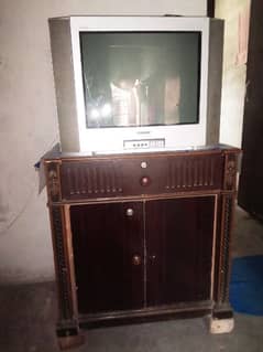 TV and TV trolley for sale 0