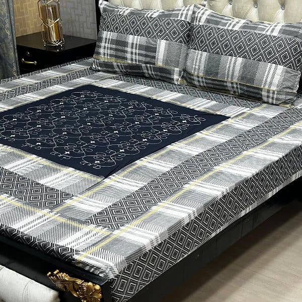 embrioded bed sheets king size fitting wholesale 3