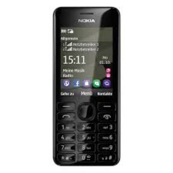 NOKIA 206 ORIGINAL 100% NON PTA NEW BOX PACK PRICE 7000 0