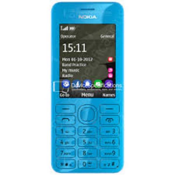 NOKIA 206 ORIGINAL 100% NON PTA NEW BOX PACK PRICE 7000 2