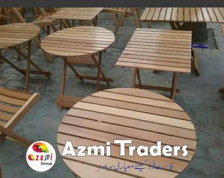 Wooden folding chairs and tables for sale urgent 2