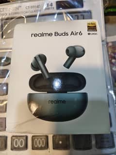 Realme Buds Air 6, global BOX PACK, silver & green, Best Bass & ANC