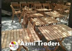 Wooden folding chairs and tables for sale urgent 0