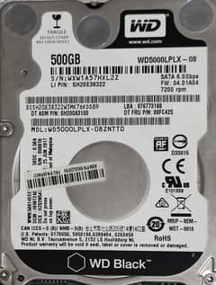 500 GB and 1 TB Hard Drive for Laptop