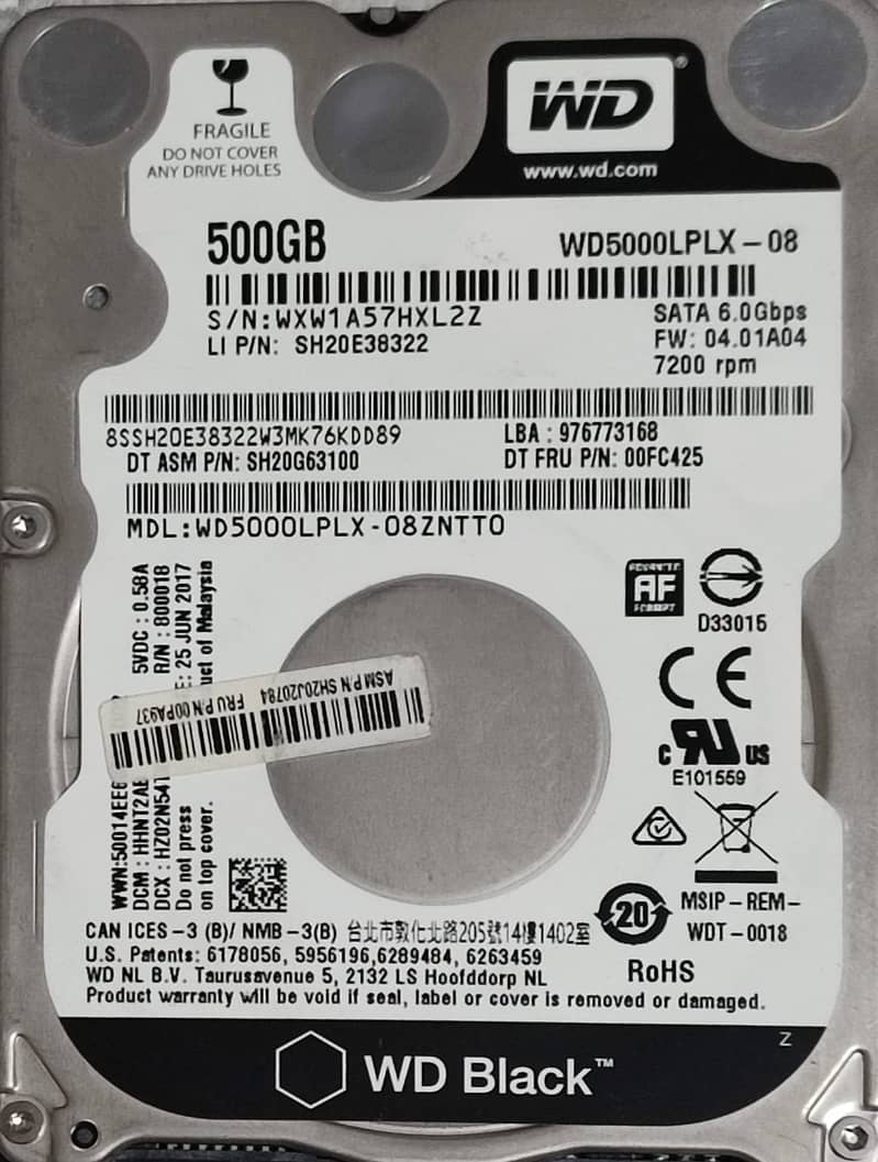 500 GB and 1 TB Hard Drive for Laptop 0