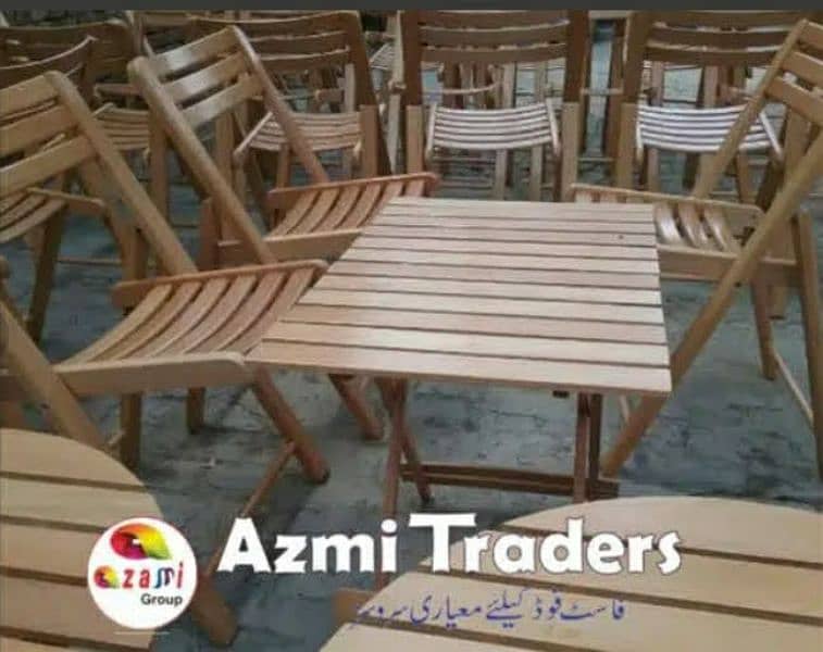 Wooden folding chairs and tables for sale urgent 3