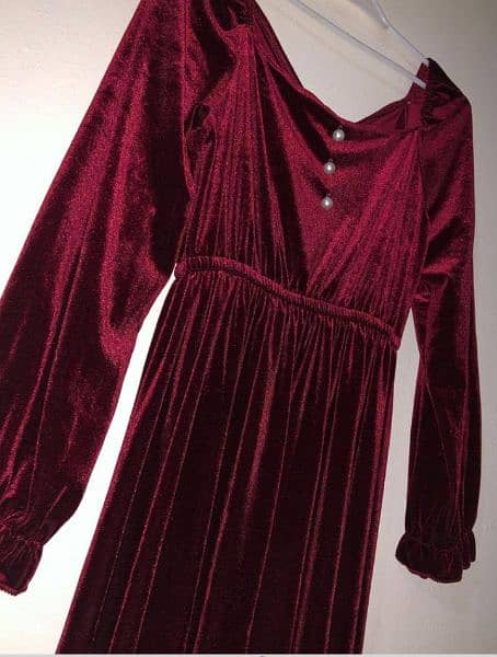 velvet frock 1