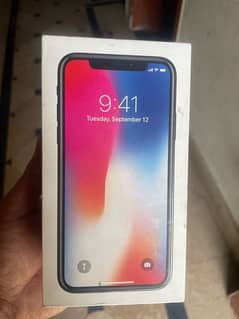 iPhone X 256 GB pta approved with box