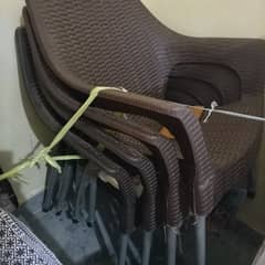 plastic chairs