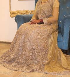 Beautiful Bridal Walima Maxi with heavy dupatta.