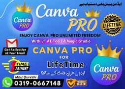 CANVA PRO LifeTime, 100% Lifetime warranty 24/7 Fast Activation