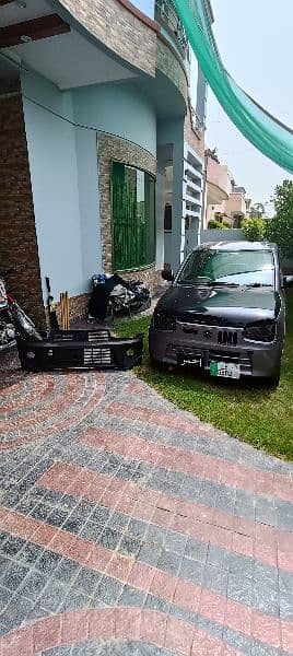 Suzuki alto front bumper version 2 with gray and black paint 3