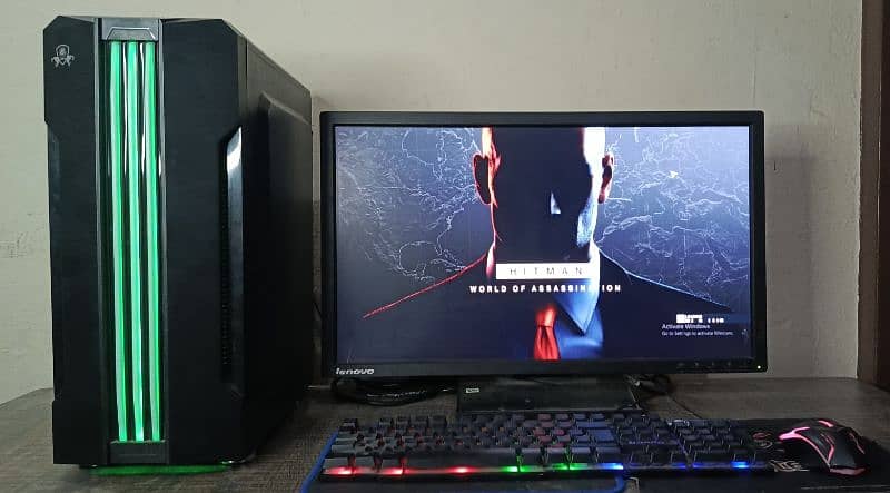 Gaming Setup for Sale - Lenovo 24" Monitor, Intel Core i5 3rd Generatn 1