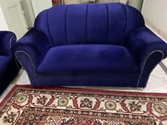 sofa set including 3  matching curtains 0