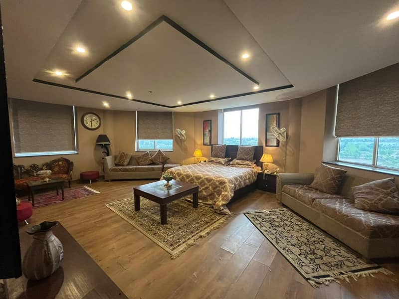 Daily Basis!!! One Bed Fully Furnished Dome Apartment Available For Rent In Gulberg Greens Islamabad. 10