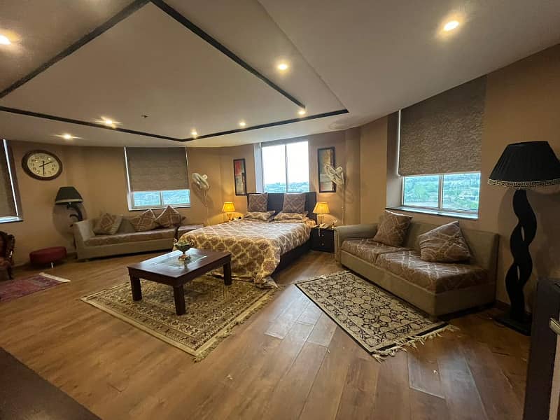 Daily Basis!!! One Bed Fully Furnished Dome Apartment Available For Rent In Gulberg Greens Islamabad. 11