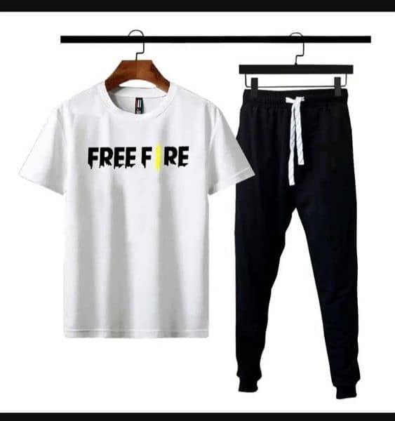 2 PCS man micro plain track suit | PUBG mobile name track suit 0