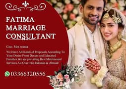 Marriage Bureau Services /Abroad Proposals/Rishta/marriage consultant