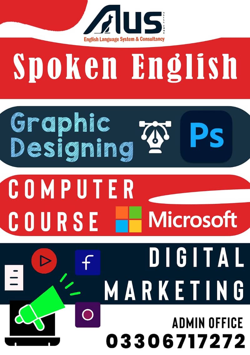 AUS SPOKEN ENGLISH,DESIGNING,IELTS,IMPORT EXPORT COMPUTER SHORT COURSE 2