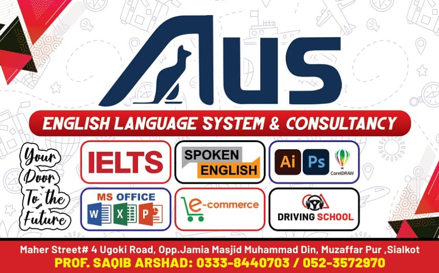 AUS SPOKEN ENGLISH,DESIGNING,IELTS,IMPORT EXPORT COMPUTER SHORT COURSE 9