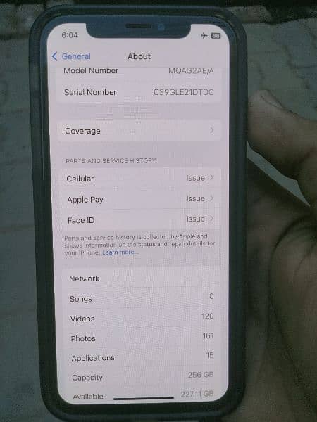 iphone x 256GB/84% non PTA 10/9 7