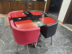 4 chair dining table